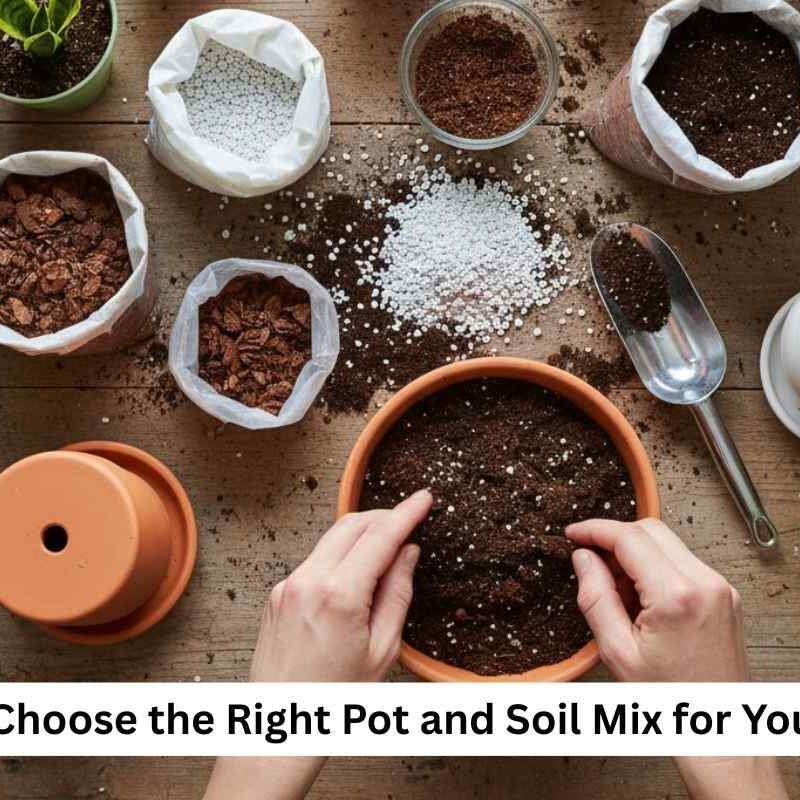 Right Pot and Soil Mix for Your Plants