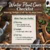 winter plants care checklist